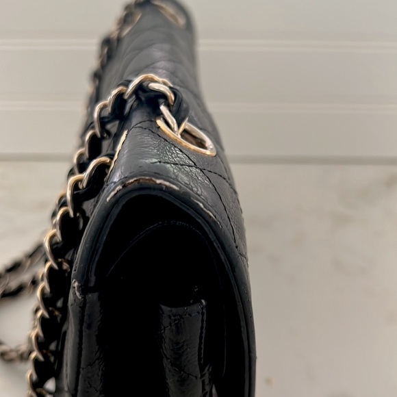 Authentic Vintage Classic Double Flap Quilted Lambskin Medium Purse NEEDS FIXING - Picture 6 of 16